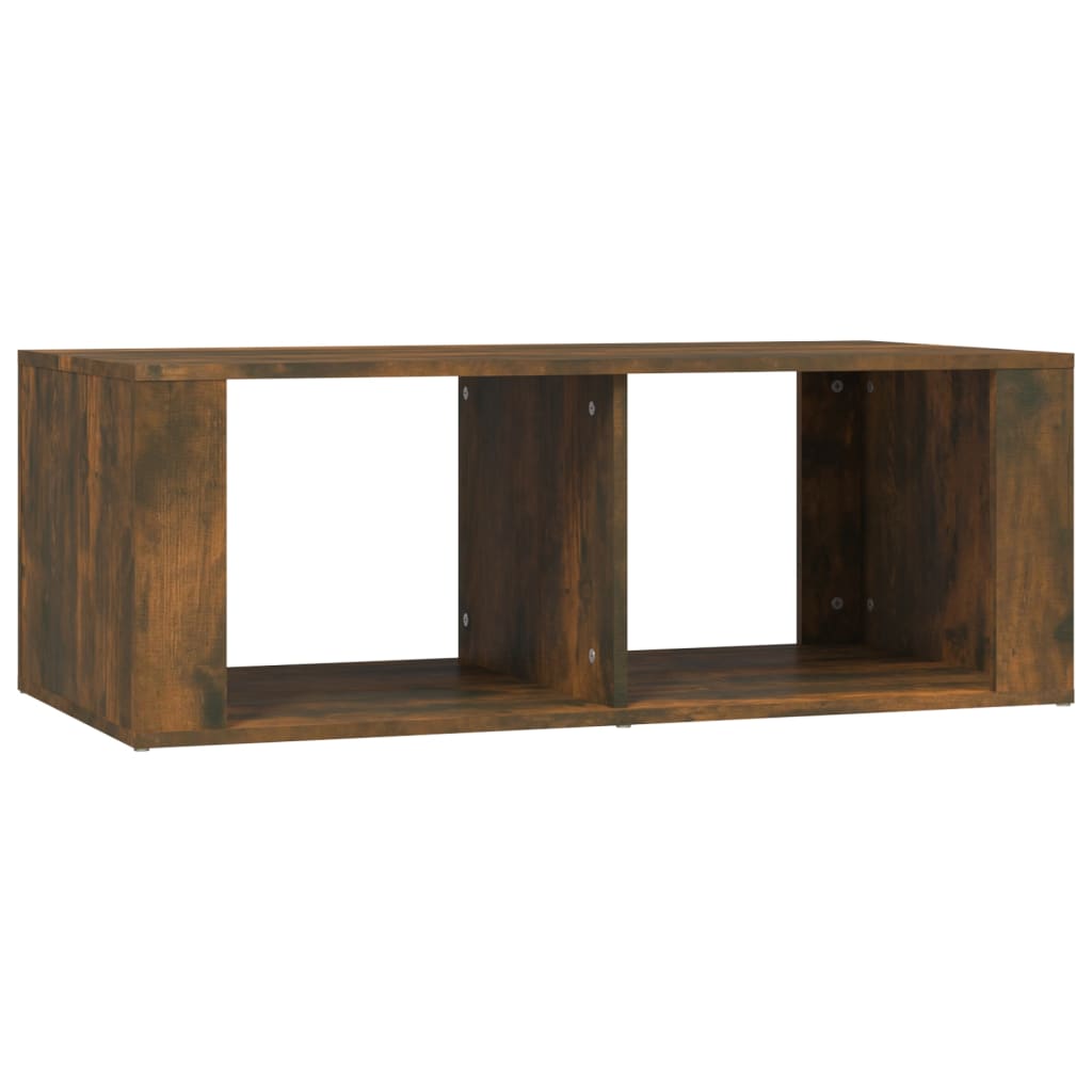 Salontafel 100x50x36 cm bewerkt hout gerookt eikenkleurig is nu te koop bij PeponiXL, paradijselijk wonen!