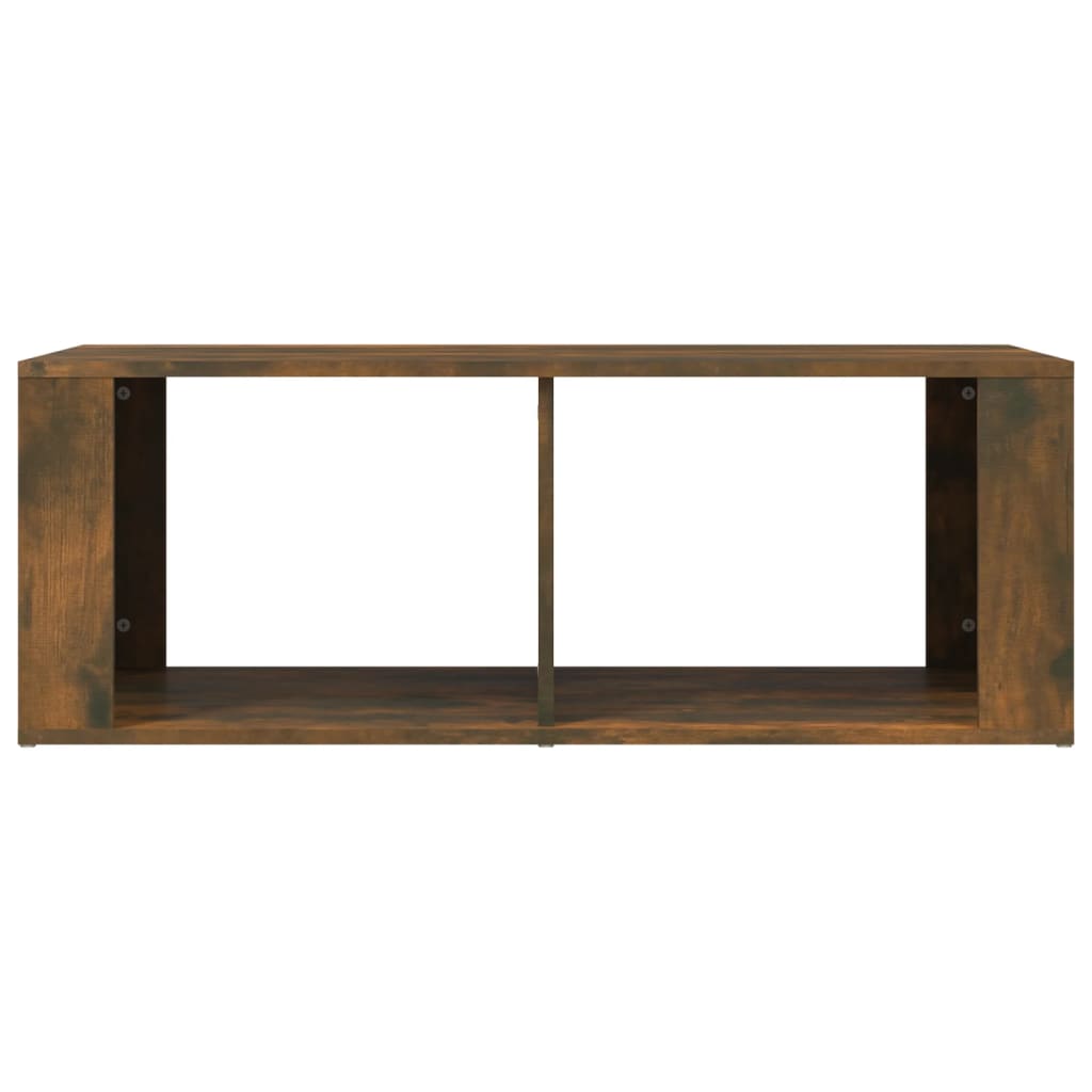 Salontafel 100x50x36 cm bewerkt hout gerookt eikenkleurig is nu te koop bij PeponiXL, paradijselijk wonen!