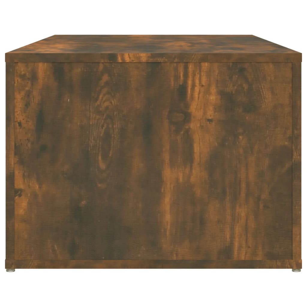 Salontafel 100x50x36 cm bewerkt hout gerookt eikenkleurig is nu te koop bij PeponiXL, paradijselijk wonen!