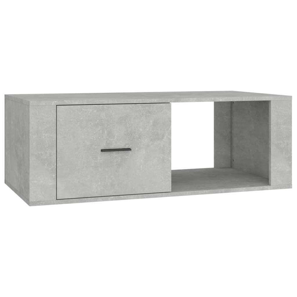 Salontafel 100x50,5x35 cm bewerkt hout betongrijs is nu te koop bij PeponiXL, paradijselijk wonen!