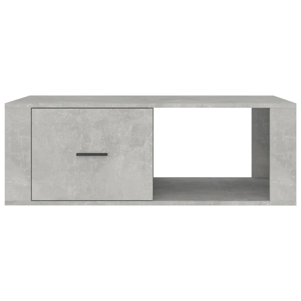 Salontafel 100x50,5x35 cm bewerkt hout betongrijs is nu te koop bij PeponiXL, paradijselijk wonen!