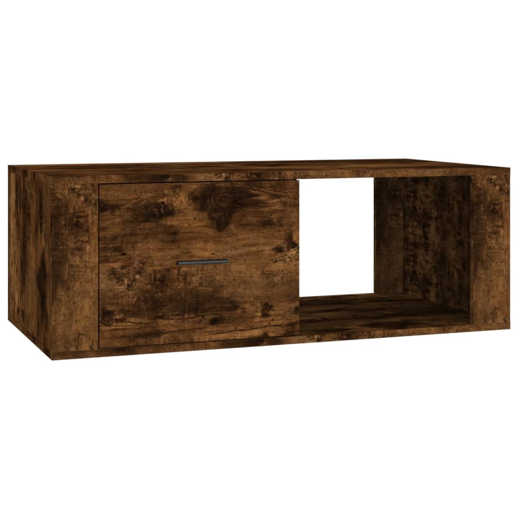 Salontafel 100x50,5x35 cm bewerkt hout gerookt eikenkleurig is nu te koop bij PeponiXL, paradijselijk wonen!
