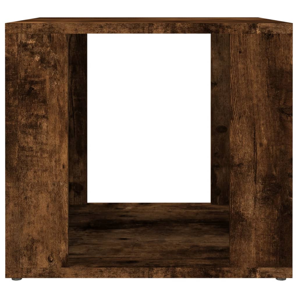 Nachtkastje 41x40x36 cm bewerkt hout gerookt eikenkleurig is nu te koop bij PeponiXL, paradijselijk wonen!