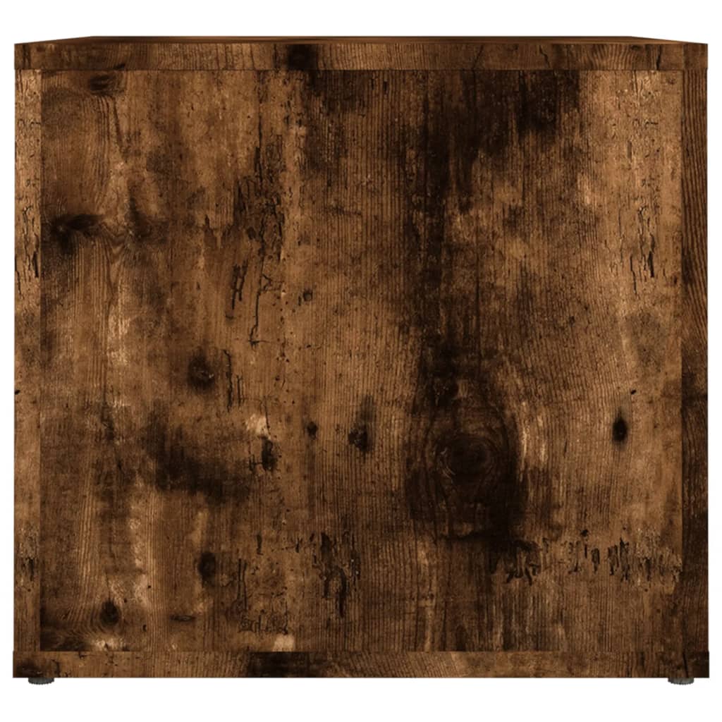 Nachtkastje 41x40x36 cm bewerkt hout gerookt eikenkleurig is nu te koop bij PeponiXL, paradijselijk wonen!