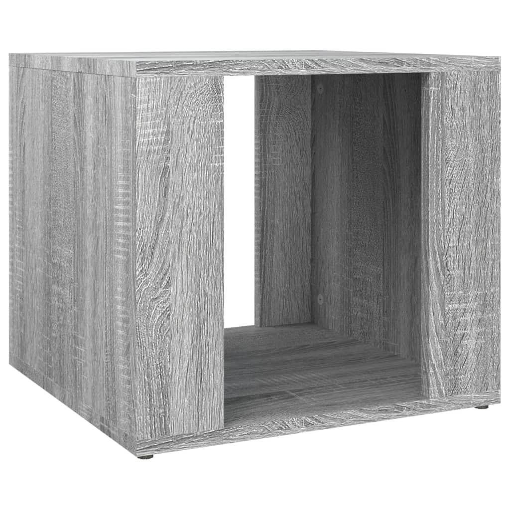 Nachtkastje 41x40x36 cm bewerkt hout grijs sonoma eikenkleur is nu te koop bij PeponiXL, paradijselijk wonen!