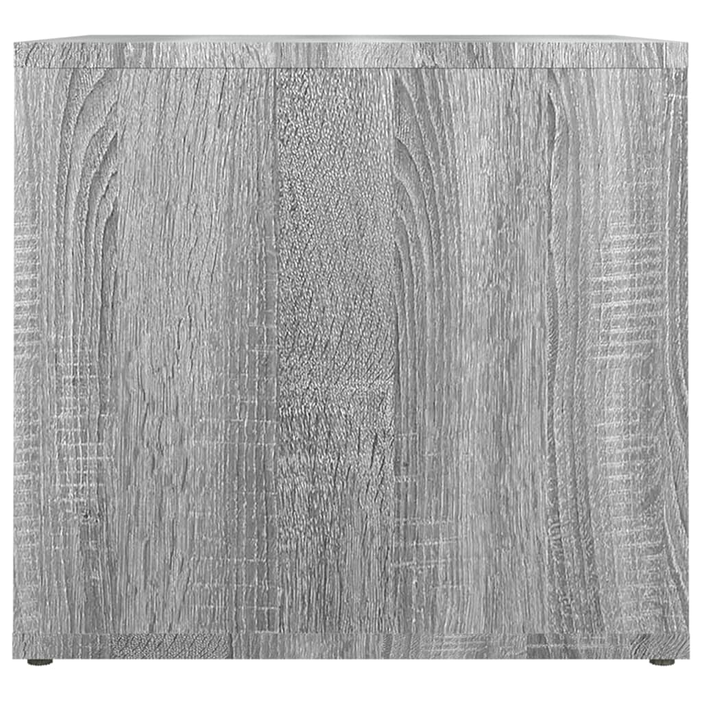 Nachtkastje 41x40x36 cm bewerkt hout grijs sonoma eikenkleur is nu te koop bij PeponiXL, paradijselijk wonen!
