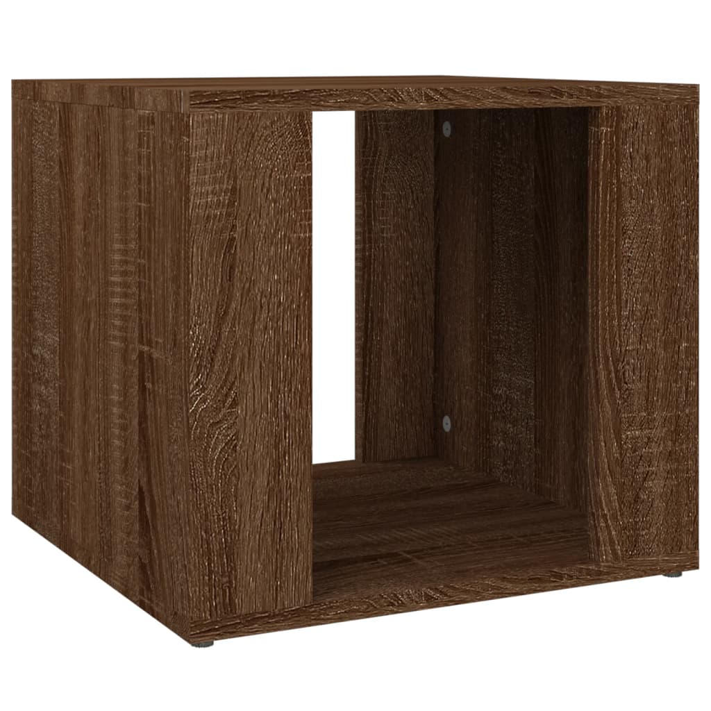 Nachtkastje 41x40x36 cm bewerkt hout bruin eikenkleur is nu te koop bij PeponiXL, paradijselijk wonen!