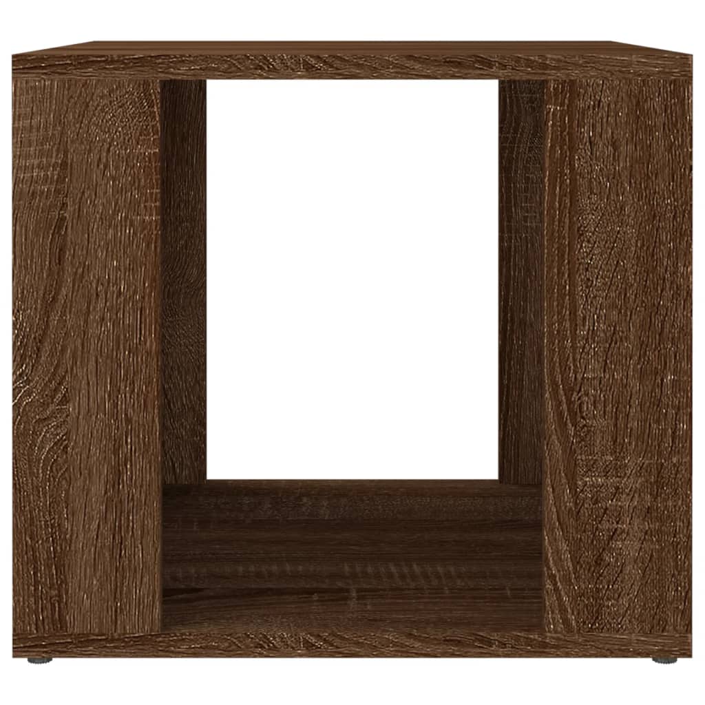 Nachtkastje 41x40x36 cm bewerkt hout bruin eikenkleur is nu te koop bij PeponiXL, paradijselijk wonen!