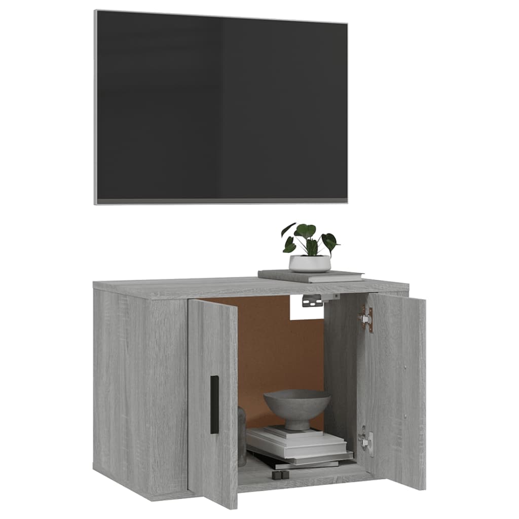 Tv-wandmeubel 57x34,5x40 cm grijs sonoma eikenkleurig is nu te koop bij PeponiXL, paradijselijk wonen!