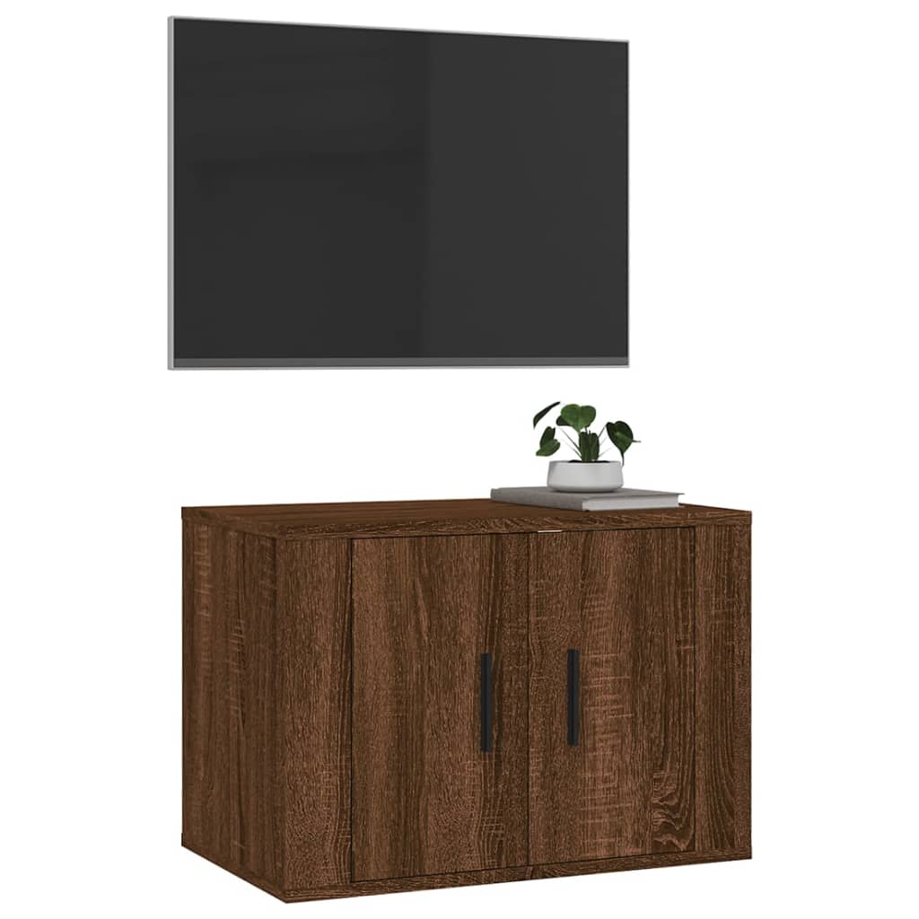 Tv-wandmeubel 57x34,5x40 cm bruin eikenkleur is nu te koop bij PeponiXL, paradijselijk wonen!