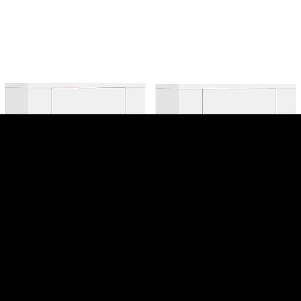 Tv-wandmeubels 2st 40x34,5x40 cm wit is nu te koop bij PeponiXL, paradijselijk wonen!