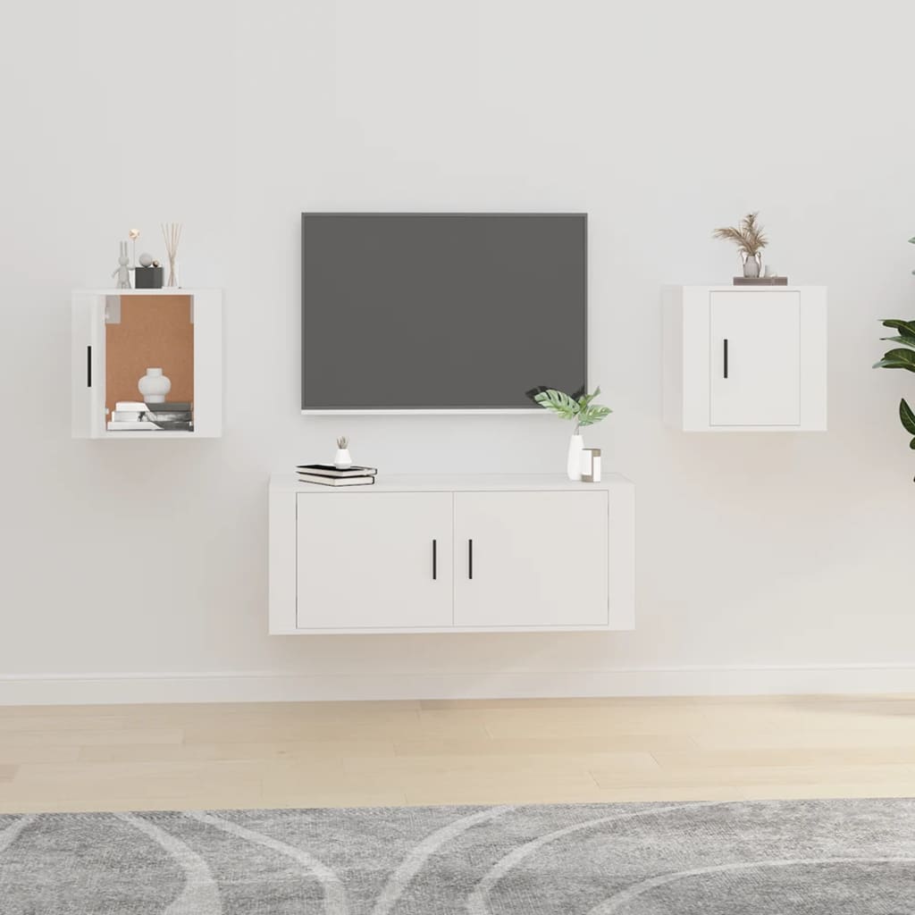Tv-wandmeubels 2st 40x34,5x40 cm wit is nu te koop bij PeponiXL, paradijselijk wonen!