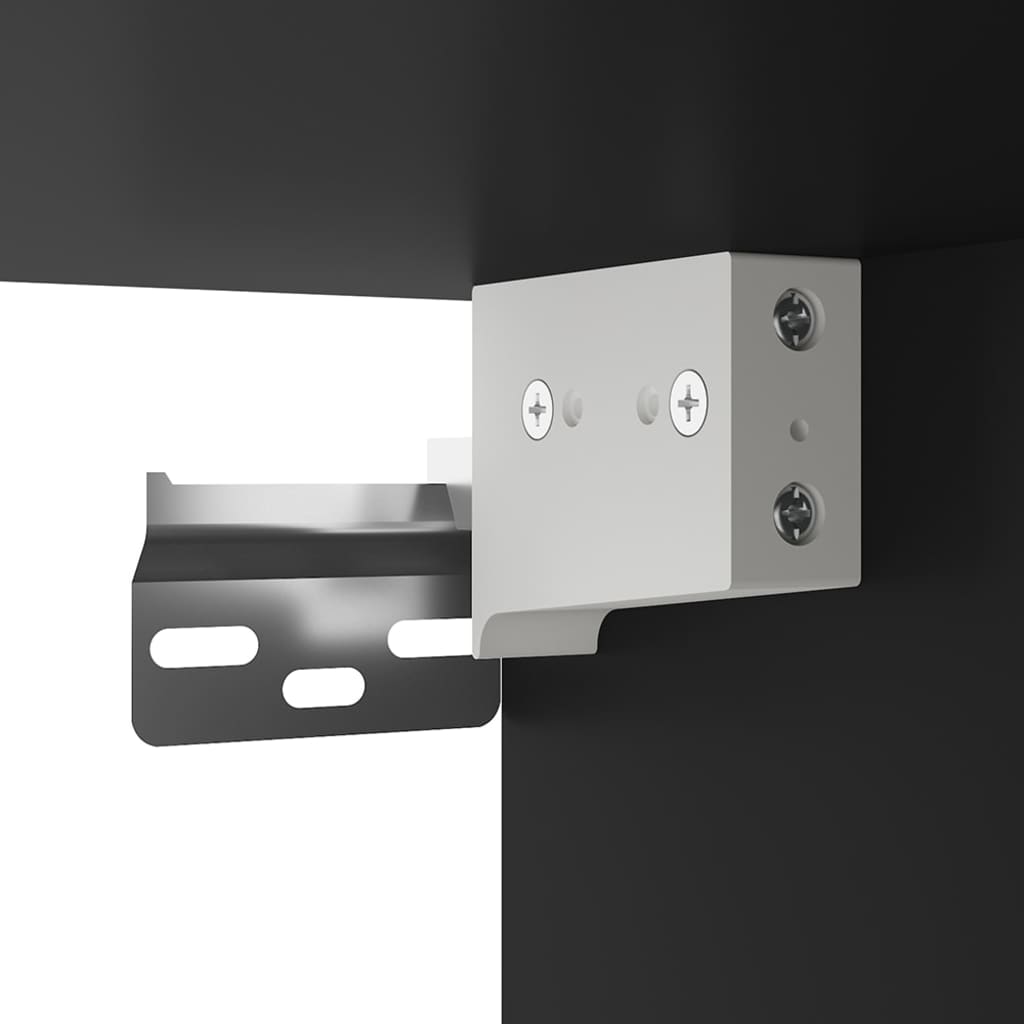 Tv-wandmeubels 2 st 40x34,5x40 cm zwart is nu te koop bij PeponiXL, paradijselijk wonen!