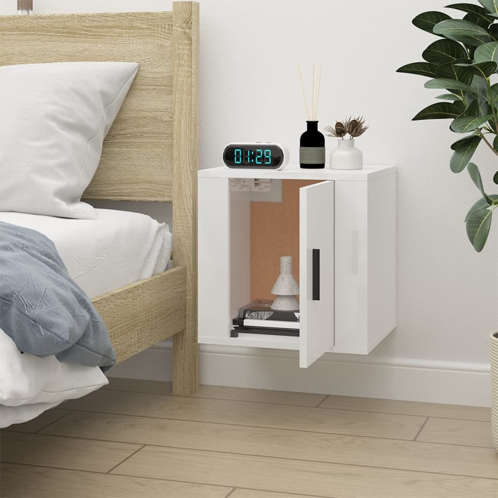 Tv-wandmeubel 40x34,5x40 cm hoogglans wit is nu te koop bij PeponiXL, paradijselijk wonen!