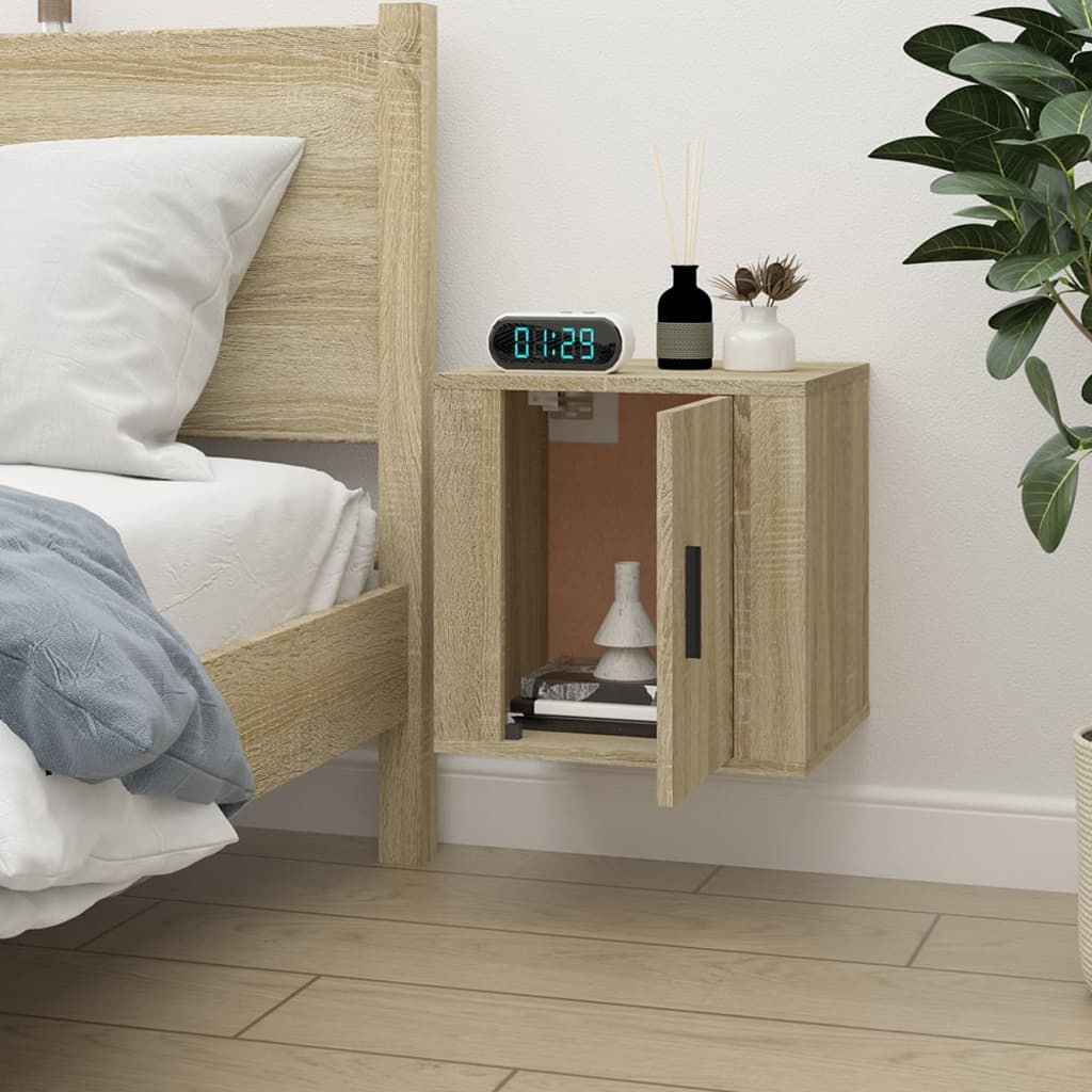 Tv-wandmeubel 40x34,5x40 cm sonoma eikenkleurig is nu te koop bij PeponiXL, paradijselijk wonen!