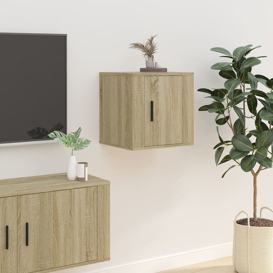 Tv-wandmeubel 40x34,5x40 cm sonoma eikenkleurig is nu te koop bij PeponiXL, paradijselijk wonen!
