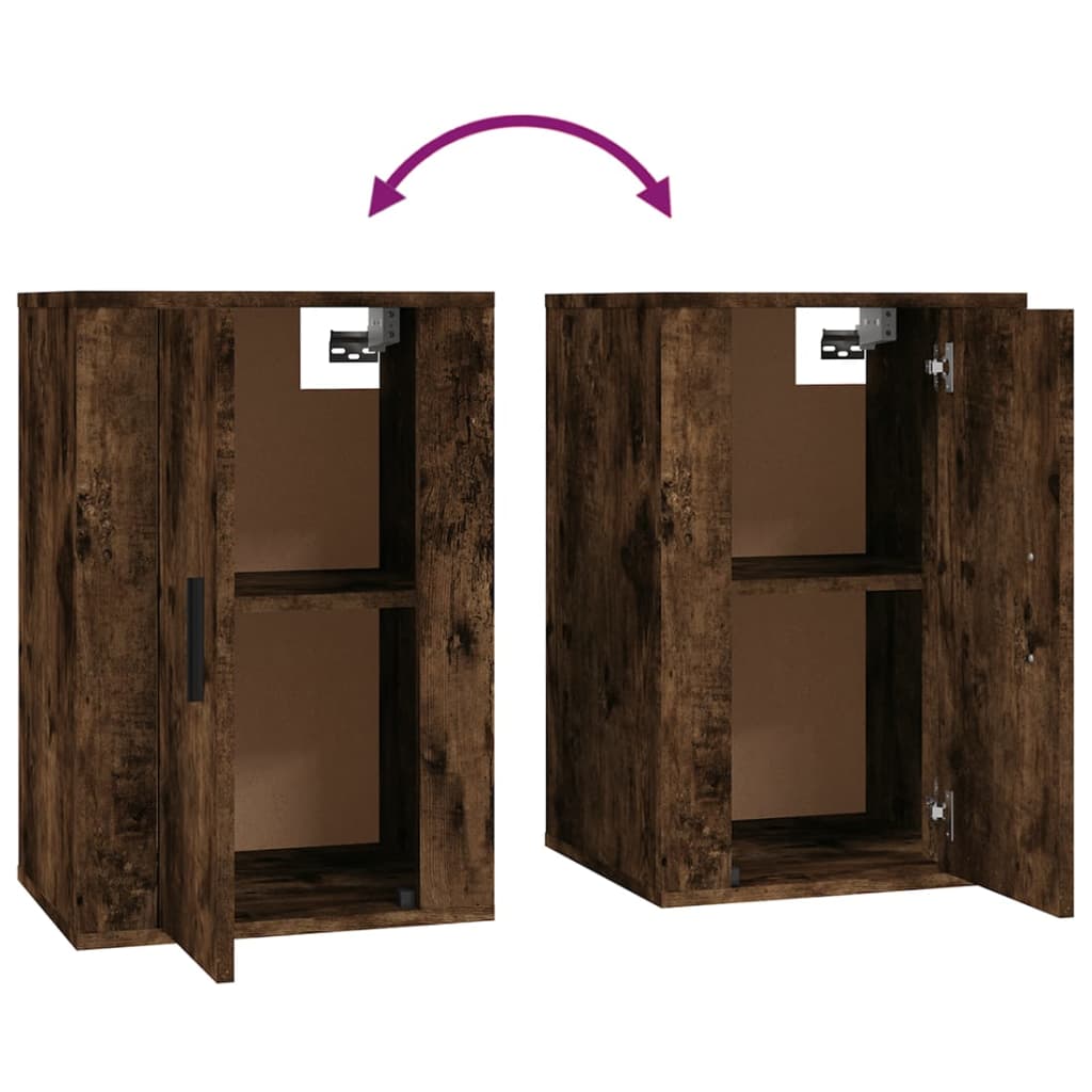 Tv-wandmeubel 40x34,5x60 cm gerookt eikenkleurig is nu te koop bij PeponiXL, paradijselijk wonen!