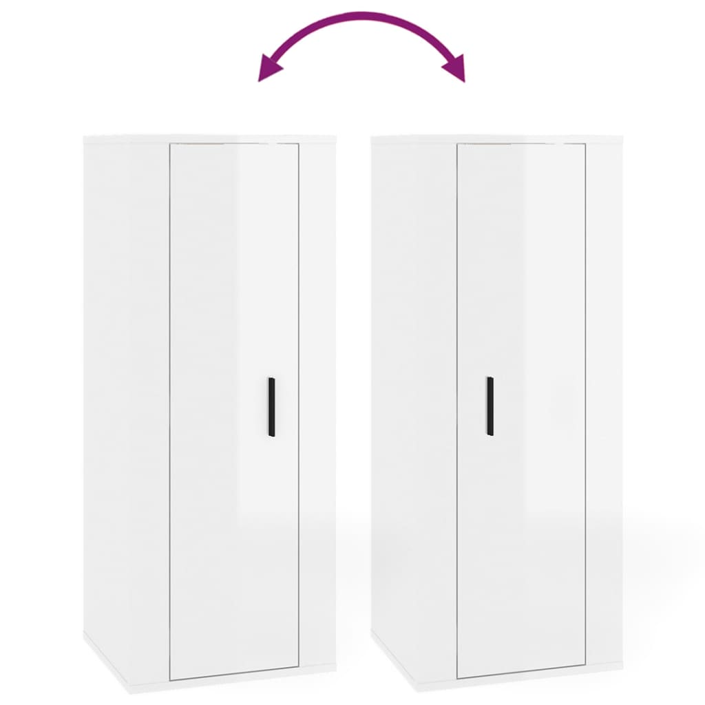 Tv-wandmeubel 40x34,5x100 cm hoogglans wit is nu te koop bij PeponiXL, paradijselijk wonen!