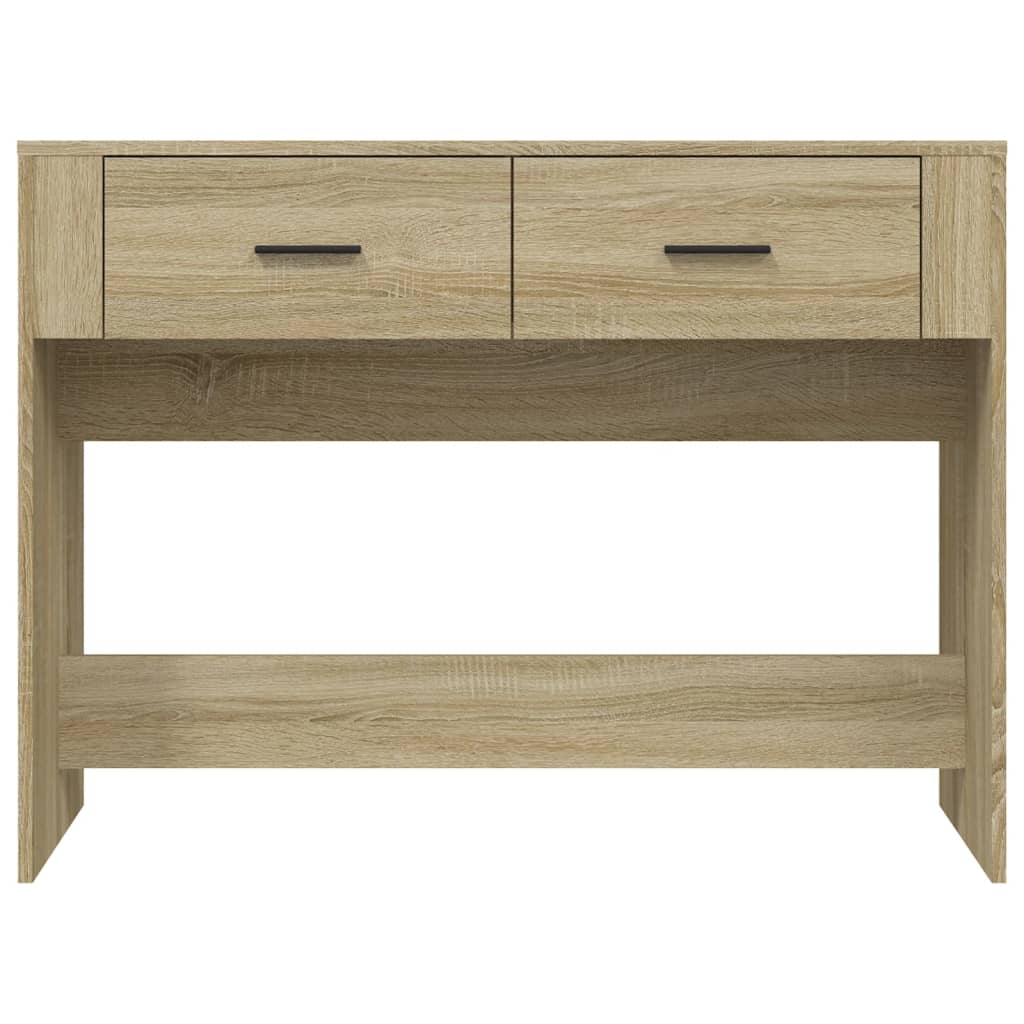 Wandtafel 100x39x75 cm bewerkt hout sonoma eikenkleurig is nu te koop bij PeponiXL, paradijselijk wonen!