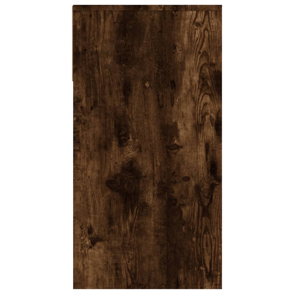 Wandtafel 100x39x75 cm bewerkt hout gerookt eikenkleurig is nu te koop bij PeponiXL, paradijselijk wonen!
