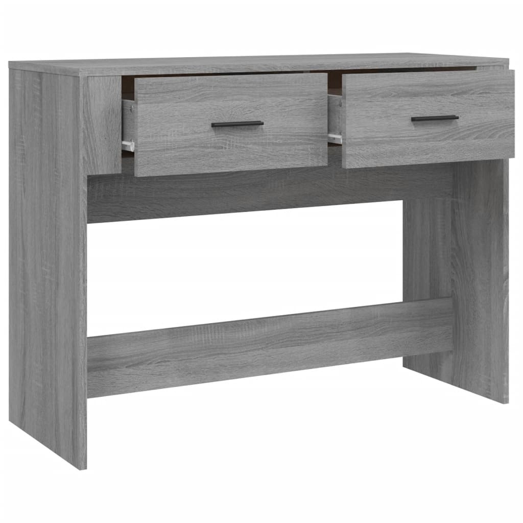 Wandtafel 100x39x75 cm bewerkt hout grijs sonoma eikenkleurig is nu te koop bij PeponiXL, paradijselijk wonen!