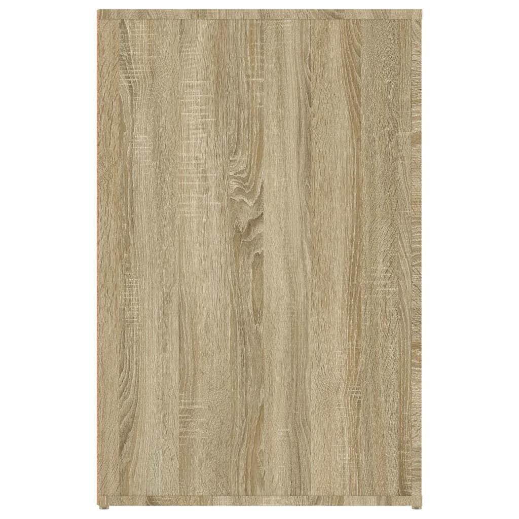Bureau 100x49x75 cm bewerkt hout sonoma eikenkleurig is nu te koop bij PeponiXL, paradijselijk wonen!