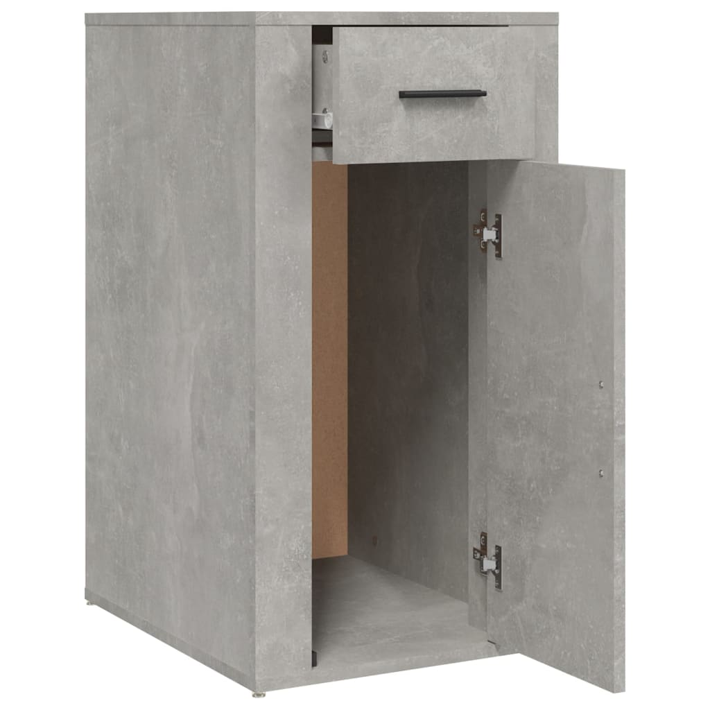 Bureaukastje 40x49x75 cm bewerkt hout betongrijs is nu te koop bij PeponiXL, paradijselijk wonen!