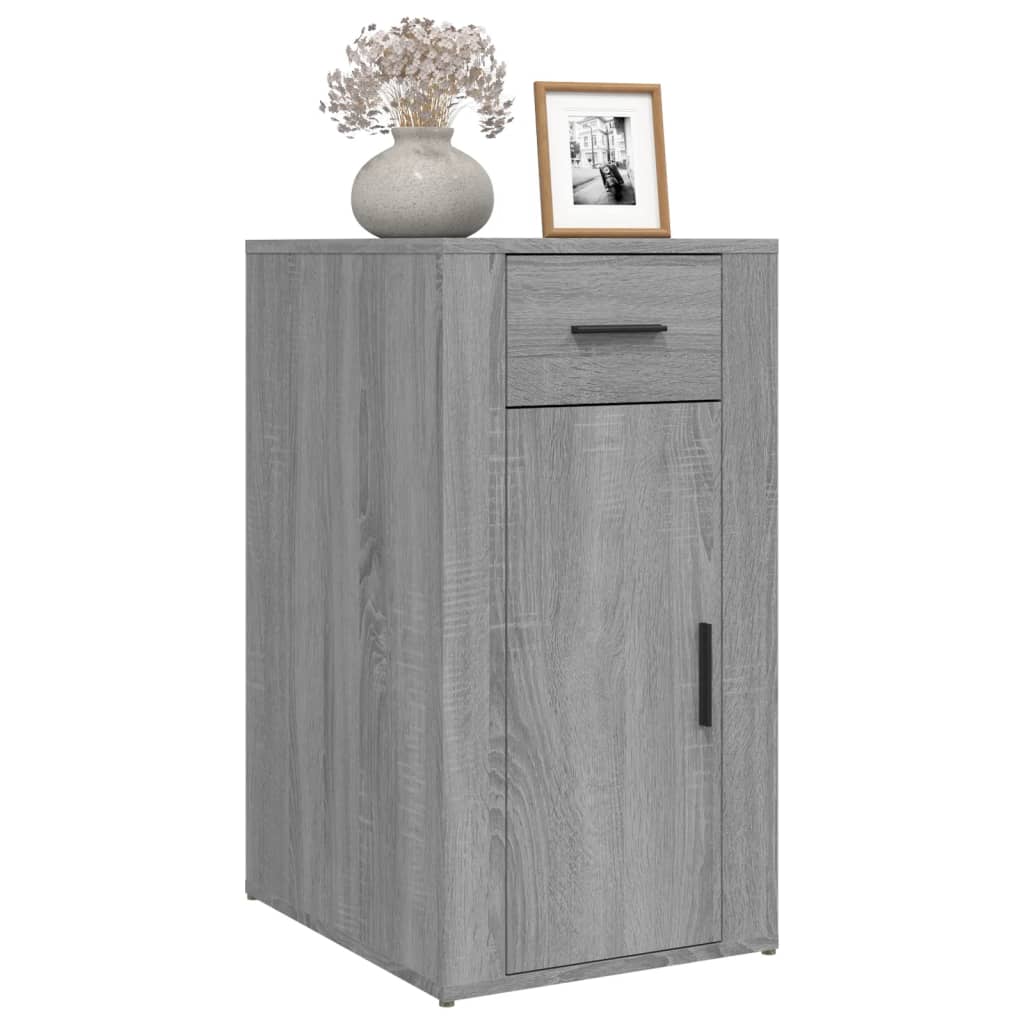 Bureaukastje 40x49x75 cm bewerkt hout grijs sonoma eikenkleurig is nu te koop bij PeponiXL, paradijselijk wonen!