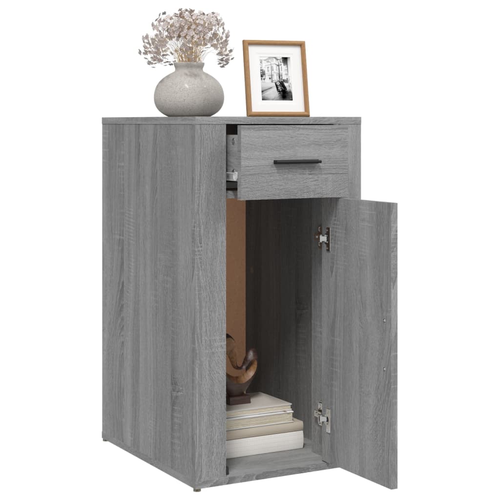 Bureaukastje 40x49x75 cm bewerkt hout grijs sonoma eikenkleurig is nu te koop bij PeponiXL, paradijselijk wonen!