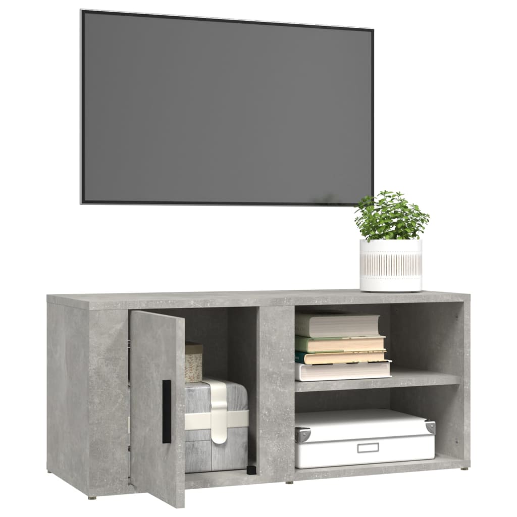 Tv-meubels 2 st 80x31,5x36 cm bewerkt hout betongrijs is nu te koop bij PeponiXL, paradijselijk wonen!