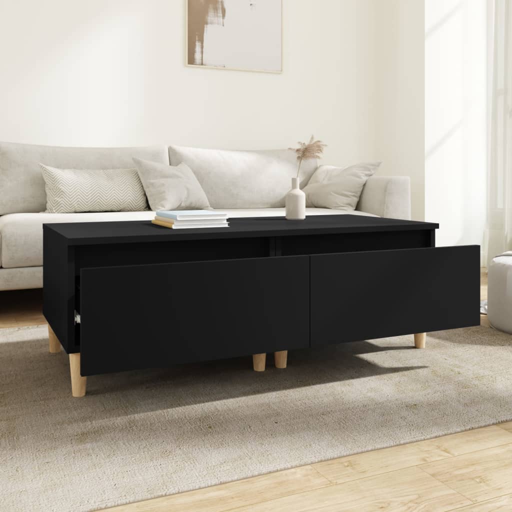 Bijzettafels 2 st 50x46x35 cm bewerkt hout zwart is nu te koop bij PeponiXL, paradijselijk wonen!