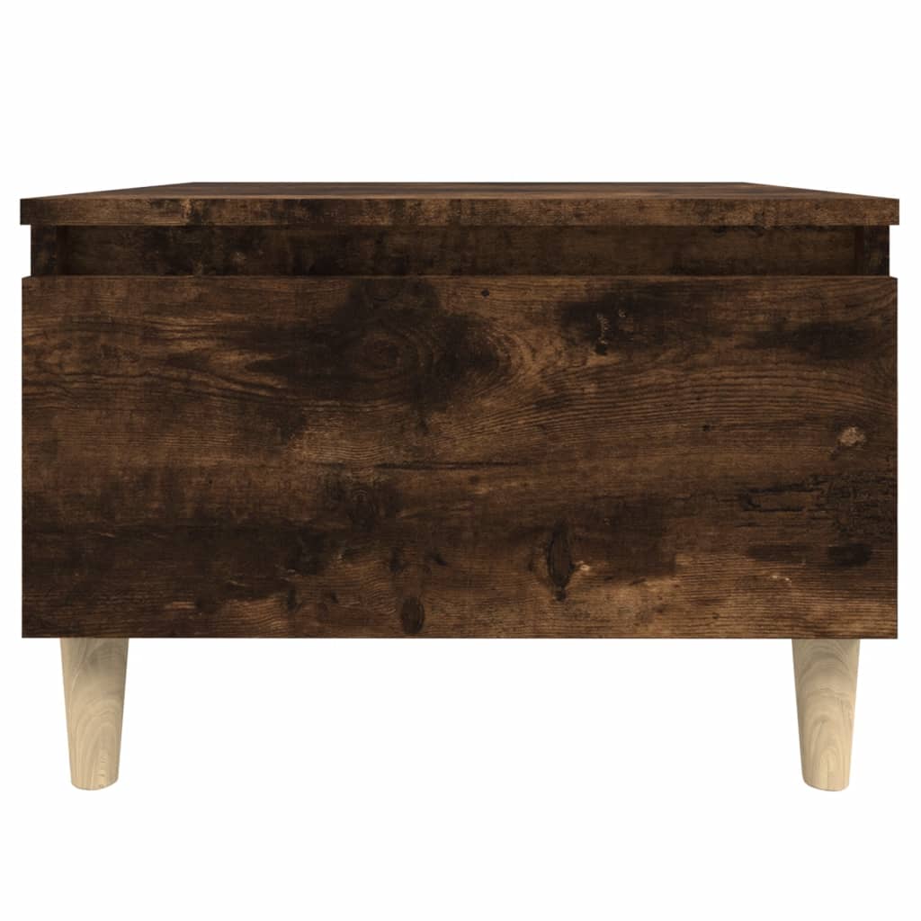 Bijzettafels 2 st 50x46x35 cm bewerkt hout gerookt eikenkleurig is nu te koop bij PeponiXL, paradijselijk wonen!