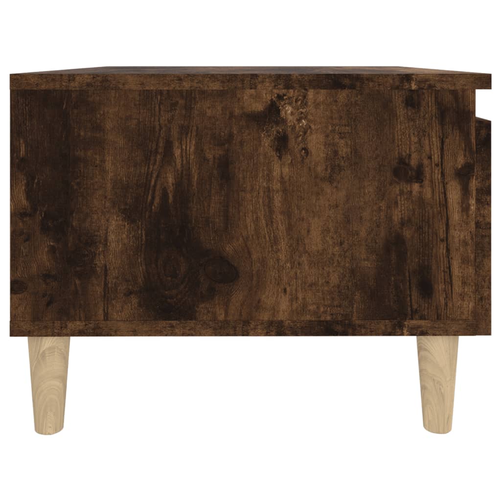 Bijzettafels 2 st 50x46x35 cm bewerkt hout gerookt eikenkleurig is nu te koop bij PeponiXL, paradijselijk wonen!