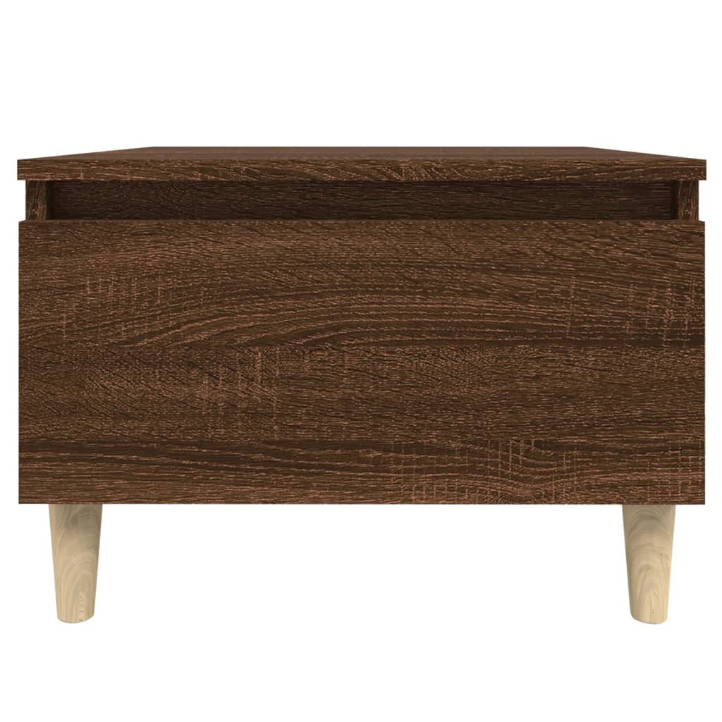 Bijzettafels 2 st 50x46x35 cm bewerkt hout bruin eikenkleur is nu te koop bij PeponiXL, paradijselijk wonen!