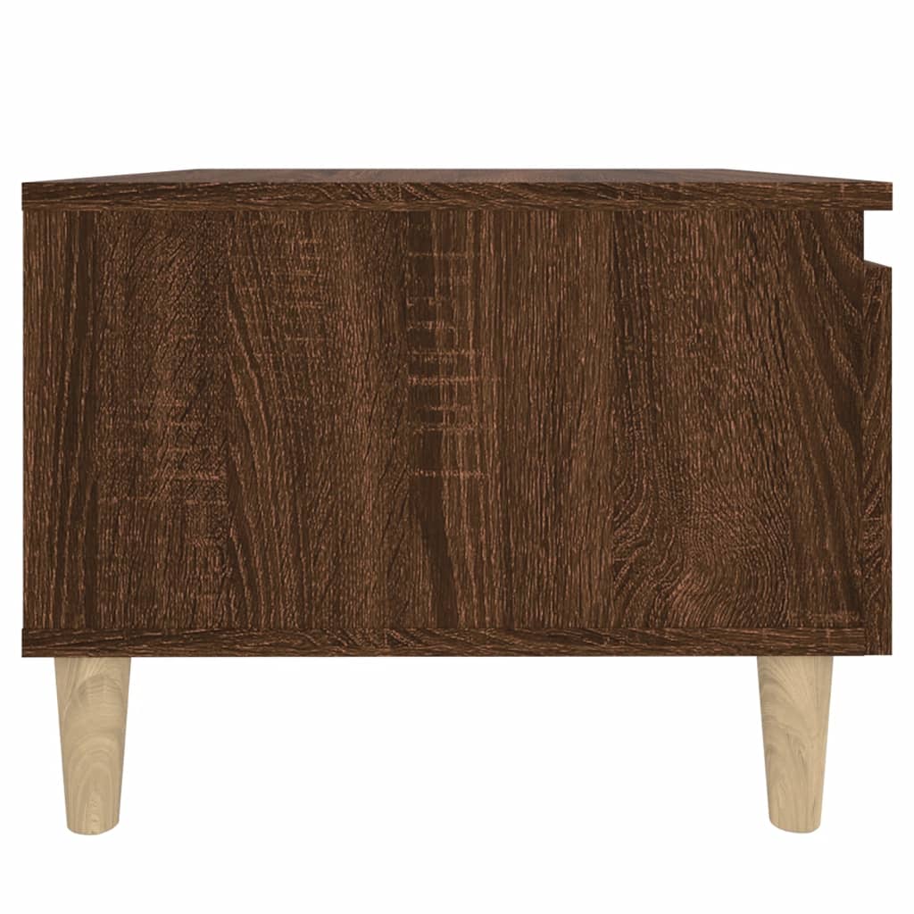 Bijzettafels 2 st 50x46x35 cm bewerkt hout bruin eikenkleur is nu te koop bij PeponiXL, paradijselijk wonen!