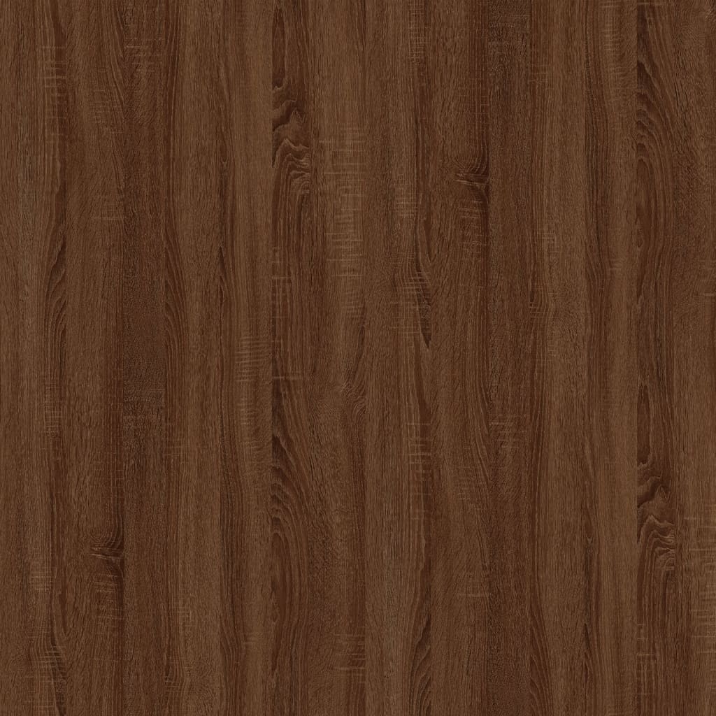 Bijzettafel 50x46x35 cm bewerkt hout bruin eikenkleur is nu te koop bij PeponiXL, paradijselijk wonen!