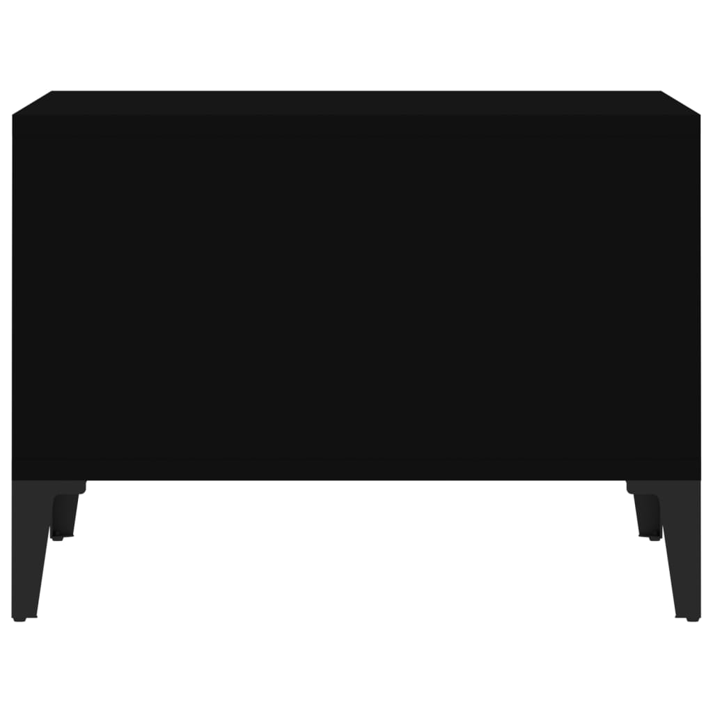 Salontafel 60x50x36,5 cm bewerkt hout zwart is nu te koop bij PeponiXL, paradijselijk wonen!