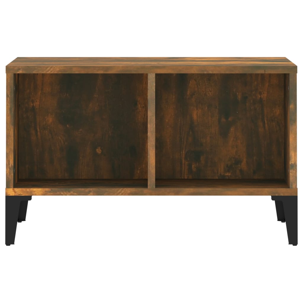 Salontafel 60x50x36,5 cm bewerkt hout gerookt eikenkleurig is nu te koop bij PeponiXL, paradijselijk wonen!