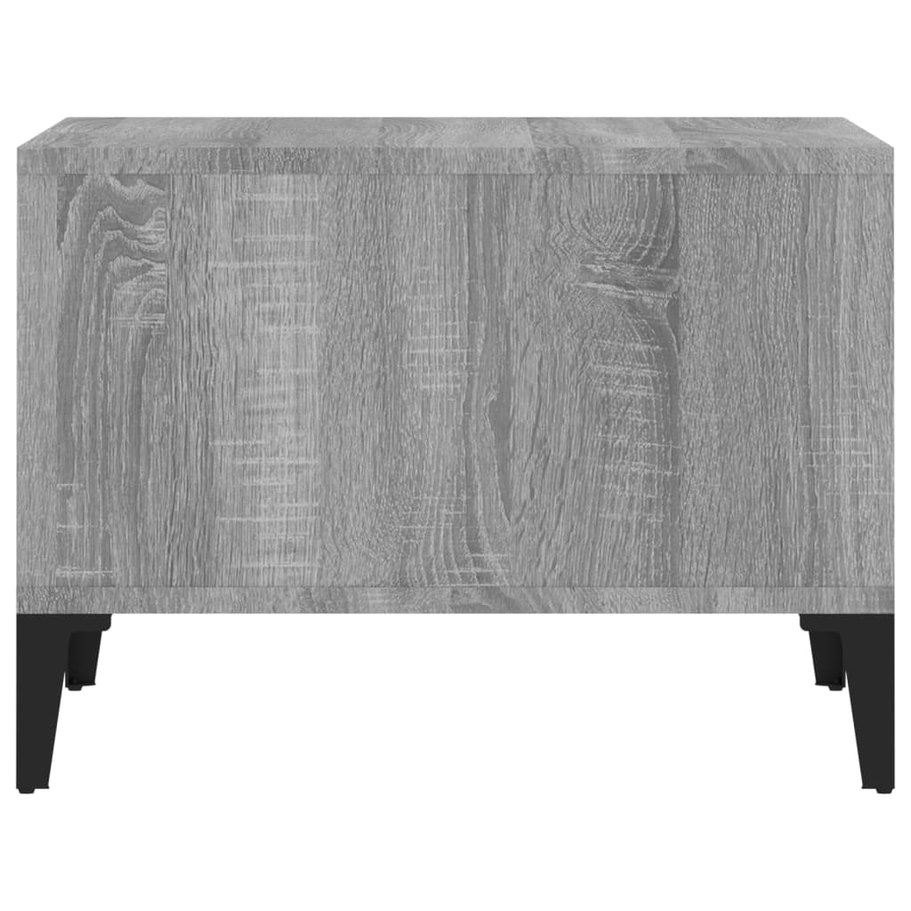 Salontafel 60x50x36,5 cm bewerkt hout grijs is nu te koop bij PeponiXL, paradijselijk wonen!