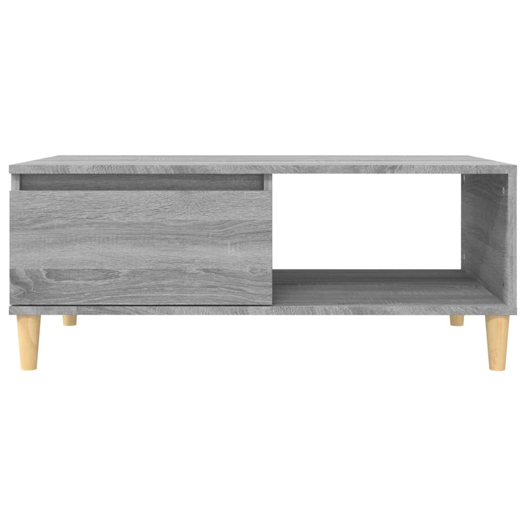 Salontafel 90x50x36,5 cm bewerkt hout grijs sonoma is nu te koop bij PeponiXL, paradijselijk wonen!