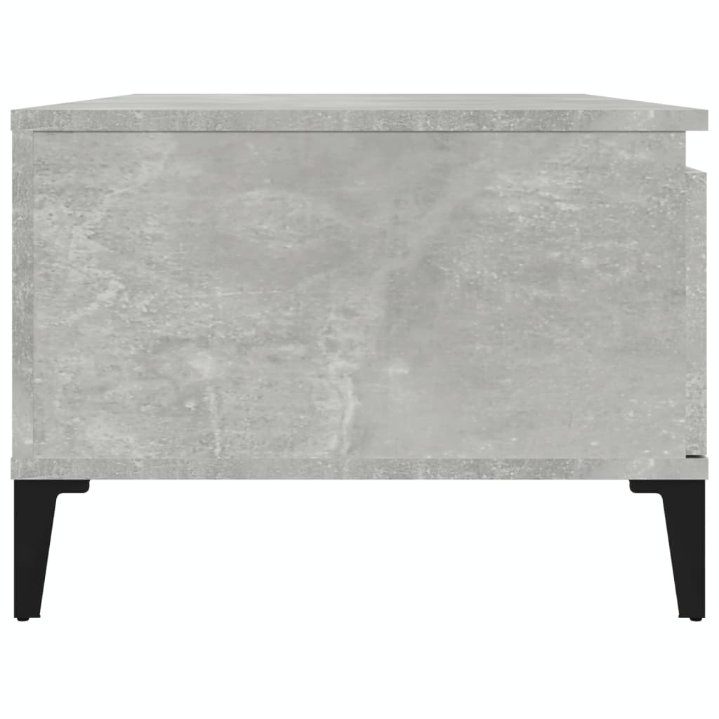 Salontafel 90x50x36,5 cm bewerkt hout betongrijs is nu te koop bij PeponiXL, paradijselijk wonen!