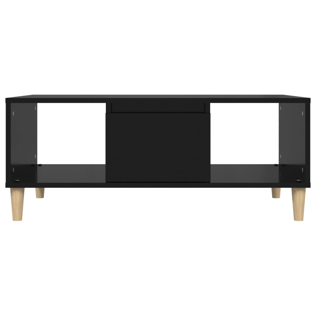 Salontafel 90x50x36,5 cm bewerkt hout zwart is nu te koop bij PeponiXL, paradijselijk wonen!