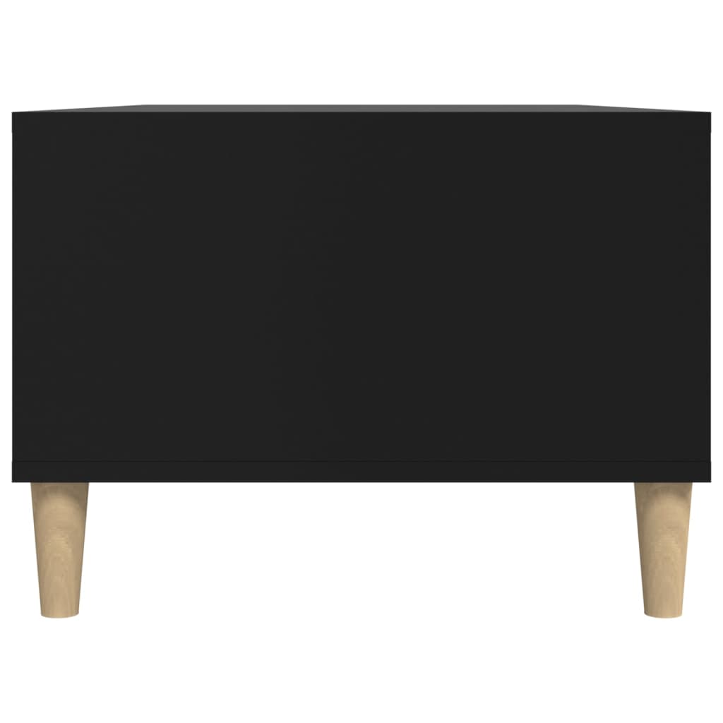 Salontafel 90x50x36,5 cm bewerkt hout zwart is nu te koop bij PeponiXL, paradijselijk wonen!