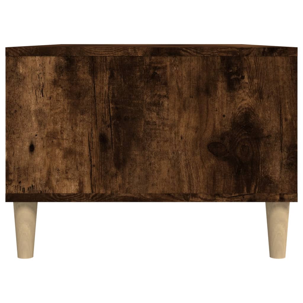 Salontafel 90x50x36,5 cm bewerkt hout gerookt eikenkleurig is nu te koop bij PeponiXL, paradijselijk wonen!