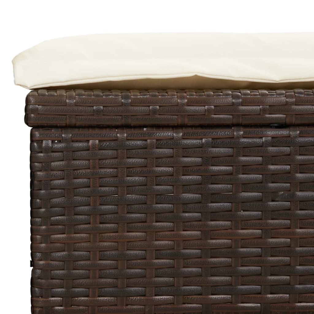 Ligbed 2-persoons met rond dak 211x112x140 cm poly rattan bruin is nu te koop bij PeponiXL, paradijselijk wonen!