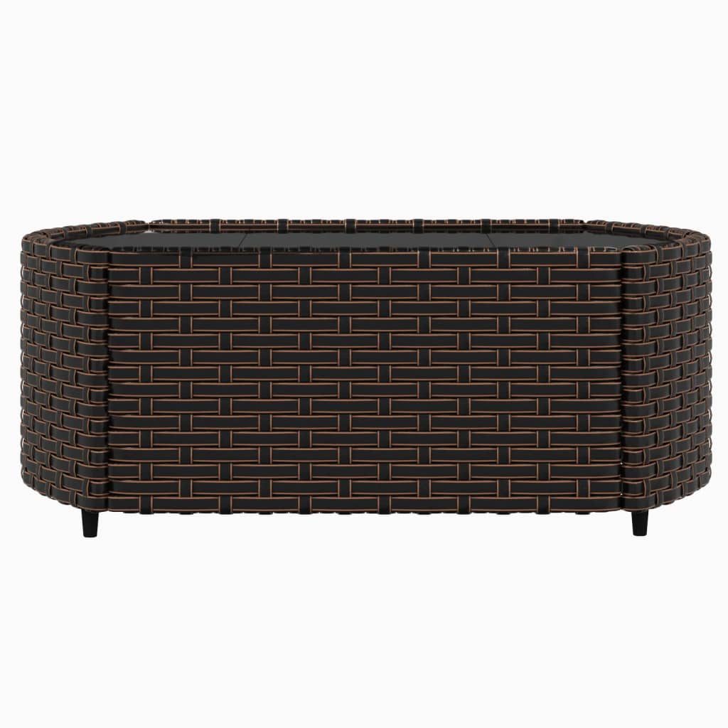 3-delige Loungeset met kussens poly rattan bruin is nu te koop bij PeponiXL, paradijselijk wonen!