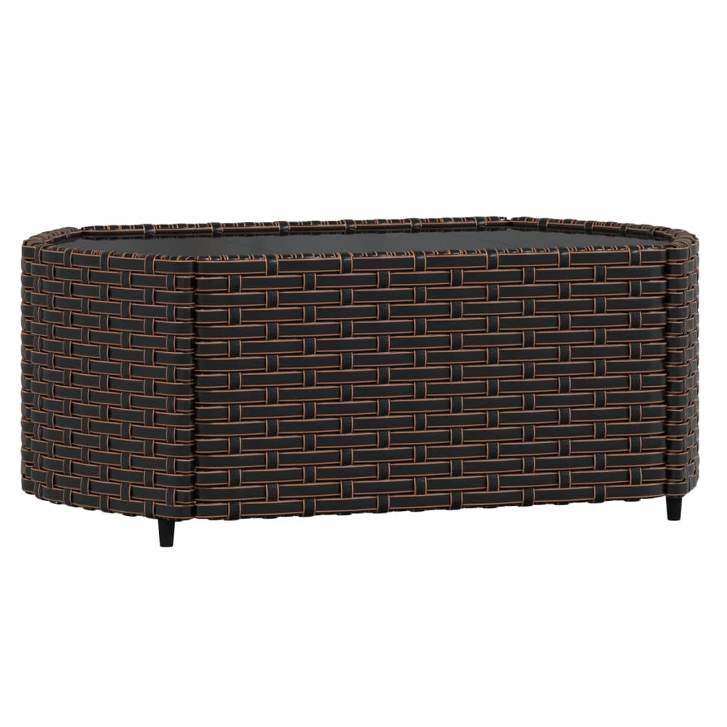 4-delige Loungeset met kussens poly rattan bruin is nu te koop bij PeponiXL, paradijselijk wonen!