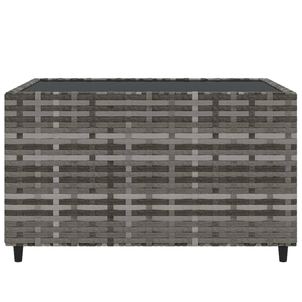 4-delige Loungeset met kussens poly rattan grijs is nu te koop bij PeponiXL, paradijselijk wonen!
