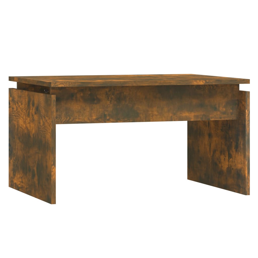 Salontafel 68x50x38 cm bewerkt hout gerookt eikenkleurig is nu te koop bij PeponiXL, paradijselijk wonen!