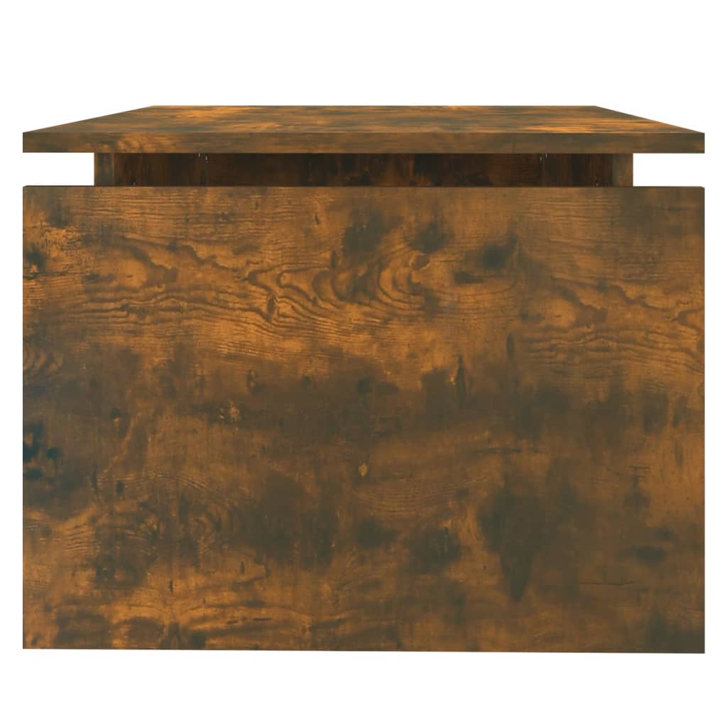 Salontafel 68x50x38 cm bewerkt hout gerookt eikenkleurig is nu te koop bij PeponiXL, paradijselijk wonen!